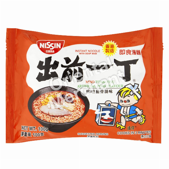 Nissin Miso Tonkotsu Artificial Pork Flavour 100g