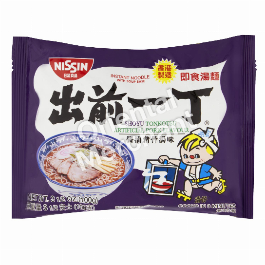 Nissin Instant Noodle (Shoyu Tonkotsu Artificial Pork Flavour) 100g