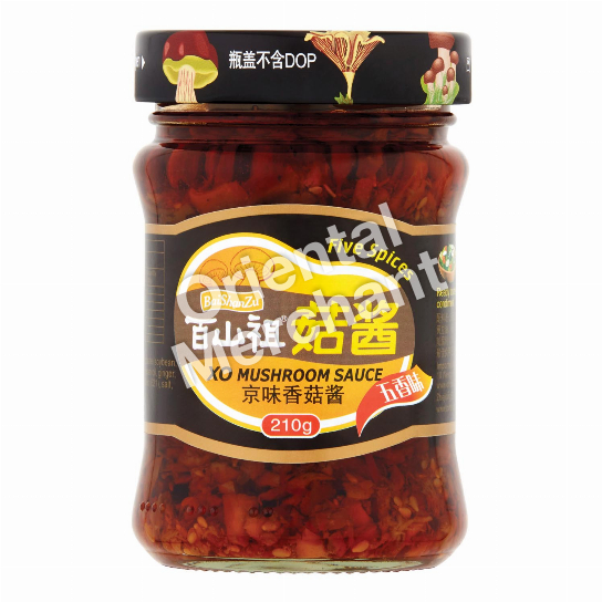 BaiShanZu XO Mushroom Sauce (Five Spices) 210g