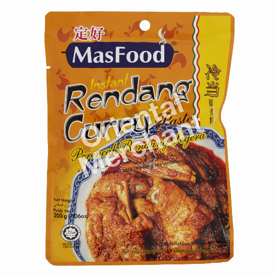 MasFood Instant Rendang Curry Paste 200g