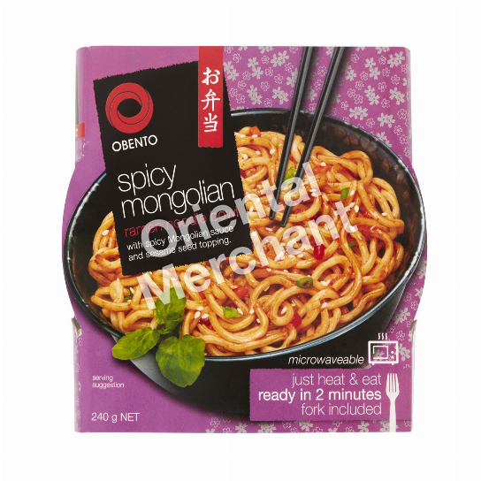 Obento Spicy Mongolian Ramen Noodle Bowl 240g