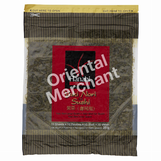Hanabi Yaki Nori for Sushi (10 Sheets) 25g