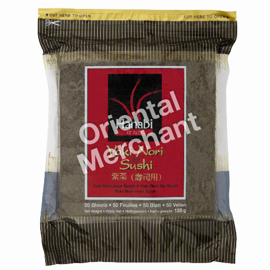Hanabi Yaki Nori for Sushi (50 Sheets) 125g